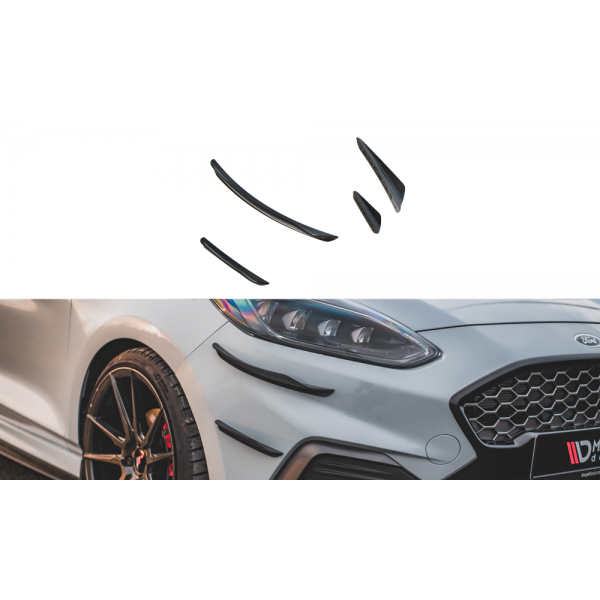 Ford Fiesta Mk8 ST-Line, přítlačná křidélka předního nárazníku ver.3, Maxton design