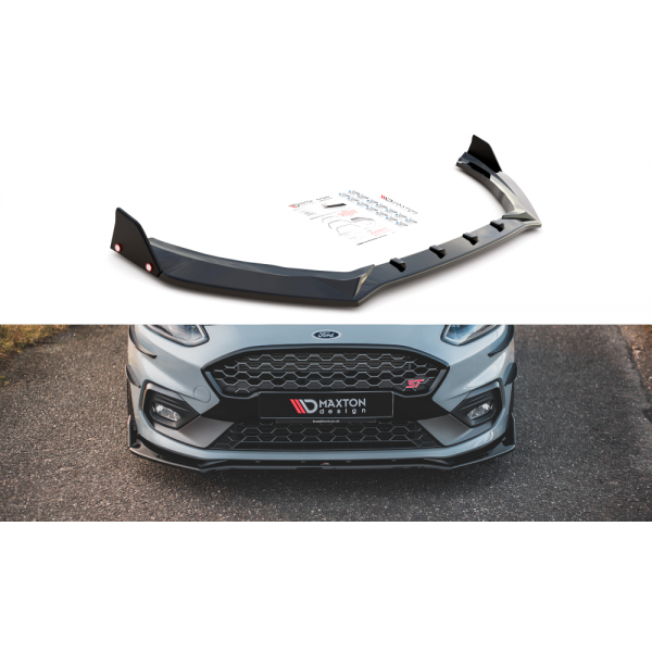 Ford Fiesta ST Mk8, spoiler pod přední nárazník s křidélky ver.4, Maxton design