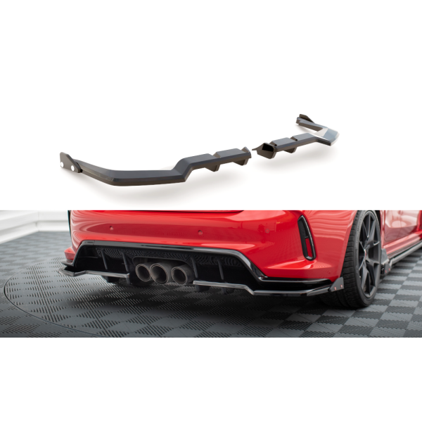Honda Civic Mk11 Type-R, spoiler pod zadní nárazník s žebrováním a křidélkami v.1, Maxton Design