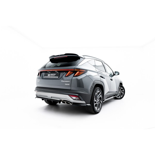 Hyundai Tucson Mk4 Facelift, spoiler pod zadní nárazník s žebrováním, Maxton design