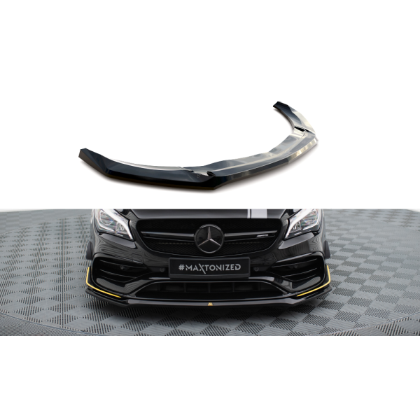 Mercedes CLA C 117 Facelift 45 Aero, spoiler pod přední nárazník ver.3, Maxton Design