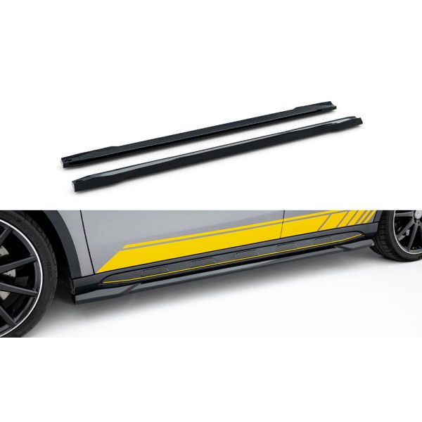 Mercedes GLA X156/AMG, difuzory pod boční prahy ver.2, Maxton Design