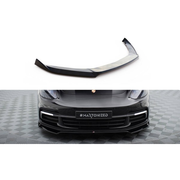 Porsche Panamera 971 E-Hybrid, spoiler pod přední nárazník ver.2, Maxton Design