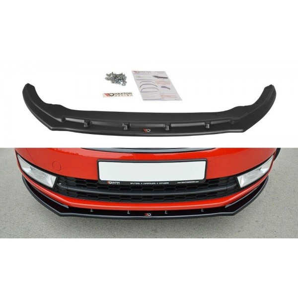 Škoda Rapid Spoiler pod přední nárazník V2 Maxton Design