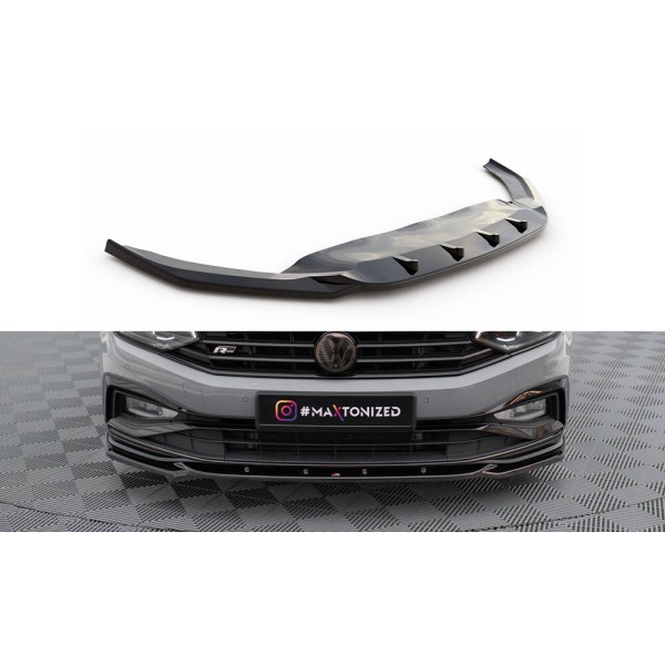 Volkswagen Passat B8 (Mk8) R-Line Facelift, spoiler pod přední nárazník ver. 2, Maxton Design
