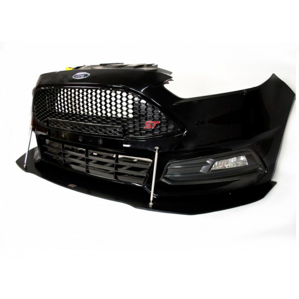 Maxton Racing spoiler se stabilizačními tyčkami pod originální přední nárazník pro Ford Focus III ST facelift (2014-)