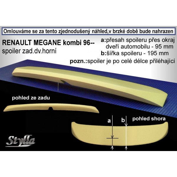 Křídlo - RENAULT Megane combi 99-03