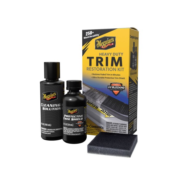 Meguiar's Heavy Duty Trim Restoration Kit - sada na oživení a ochranu nelakovaných plastů v exteriéru