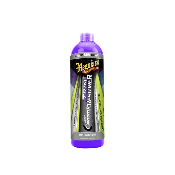 Meguiar's Hybrid Ceramic Trim Restorer - oživovač a keramická ochrana nelakovaných plastů, 473 ml