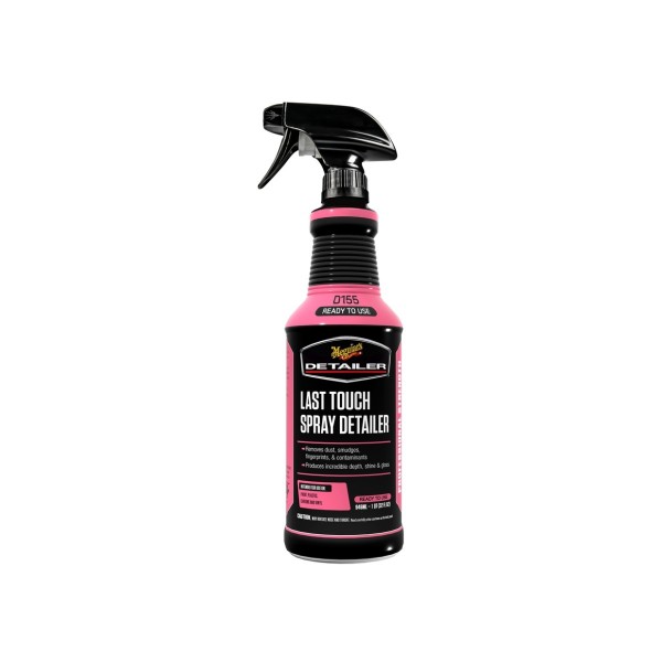 Meguiar's Last Touch Spray Detailer - detailer pro odstranění lehkých nečistot, lubrikaci laku a posílení lesku, 946 ml