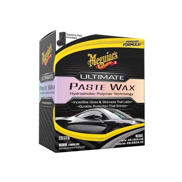 Meguiar's Ultimate Paste Wax - špičkový tuhý vosk na bázi syntetických polymerů, 226 g