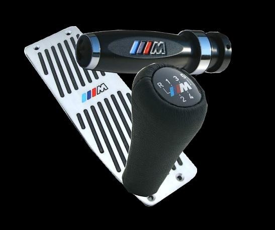 BMW M-Power  Interierový set černý řadička/opěrka/madlo