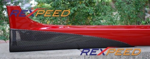 Mitsubishi Lancer Evo X - Boční lemy Ne Aero z Carbonu od REXPEED !