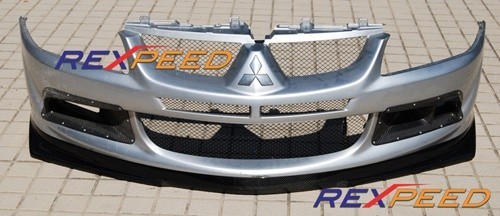 Mitsubishi Lancer Evo 8 - Přední spoiler "V"  z Carbonu od REXPEED !