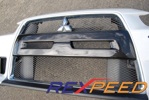 Mitsubishi Lancer Evo X - Dekor přední masky z Carbonu od REXPEED !