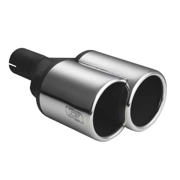 ULTER SPORT univerzální dvoukoncovka výfuku kulatá 2x Ø100x160mm s délkou 200 mm/180
