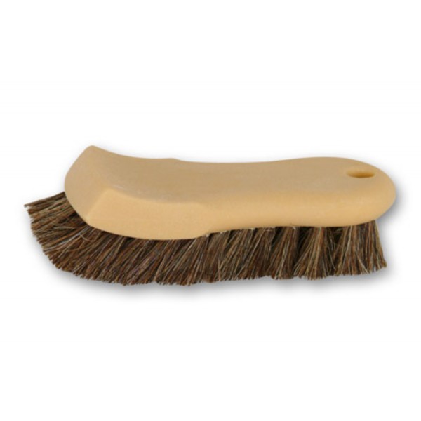 Natural Horse Hair Interior Upholstery Brush - detailingový kartáč z koňských žíní, na kůži, interiér a čalounění