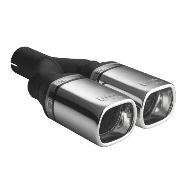 ULTER SPORT univerzální dvoukoncovka výfuku obdélníková 80×65 s délkou 200 mm