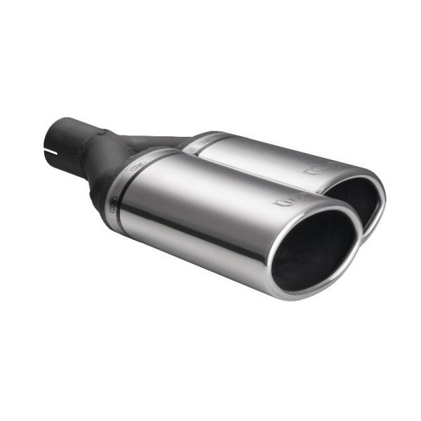 ULTER SPORT univerzální dvoukoncovka výfuku oválná 220×80 s délkou 220 mm PRAVÁ