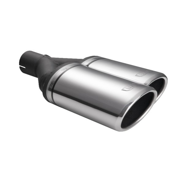 ULTER SPORT univerzální dvoukoncovka výfuku oválná 220×80 s délkou 220 mm PRAVÁ