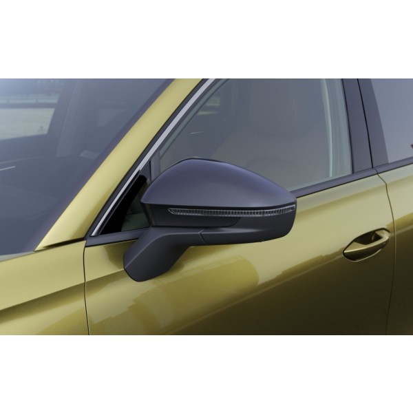 Škoda Kodiaq II - Dekorativní kryty zrcátek ČERNÉ METALICKÉ se SIDE ASSIST