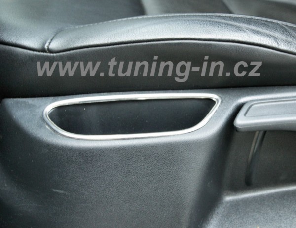 Škoda Octavia II 04-12 - NEREZ chrom rámečky bočních kapes sedaček OMSA LINE