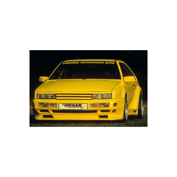 Rieger kompletní přední nárazník widebody I pro Volkswagen Scirocco 2 kupé, GFK (laminát), s výřezy pro blinkry a mlhová světla