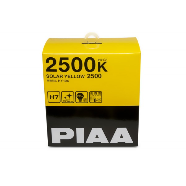 Autožárovky PIAA Solar Yellow 2500K H7 - žluté světlo do extrémních podmínek
