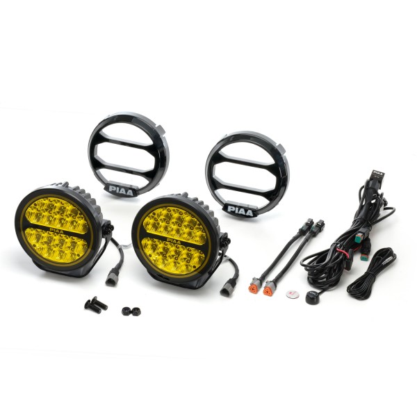 PIAA LPX570 ION YELLOW přídavné dálkové kulaté LED světlomety o průměru 184 mm / 7