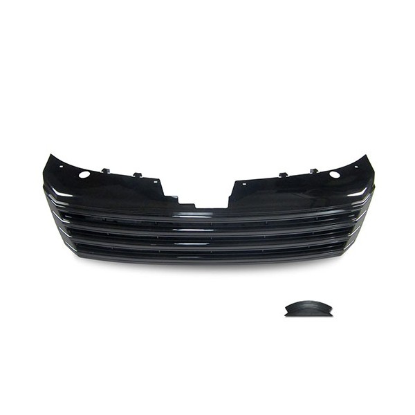 Volkswagen Passat B7 typ 36 11/2010- - přední maska bez znaku černá pouze pro vozy bez ACC