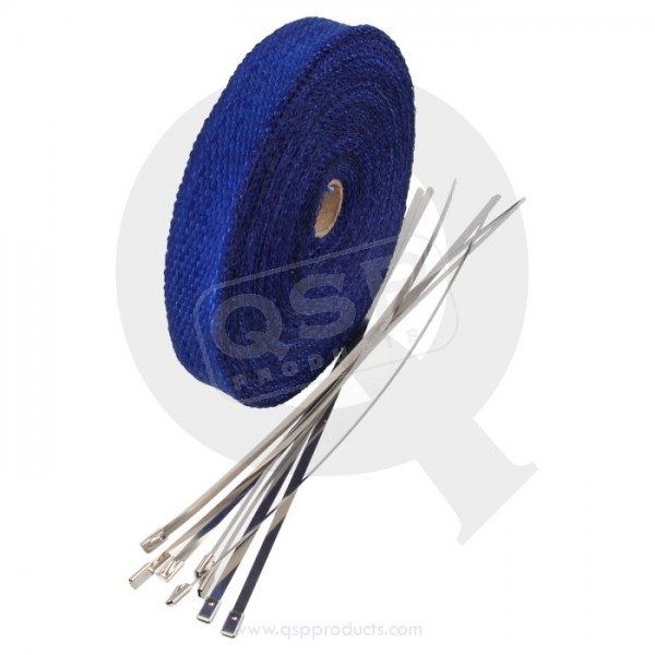 QSP  modrá termopáska  - pro výfukové svody 2,5cmx15m