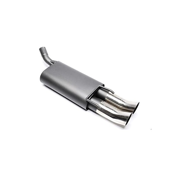 TA Technix sportovní výfuk - Opel Corsa B hatchback 3/5dvéř. (93-00), 2x 76 mm DTM zahnutá nerezová koncovka bez pertlu