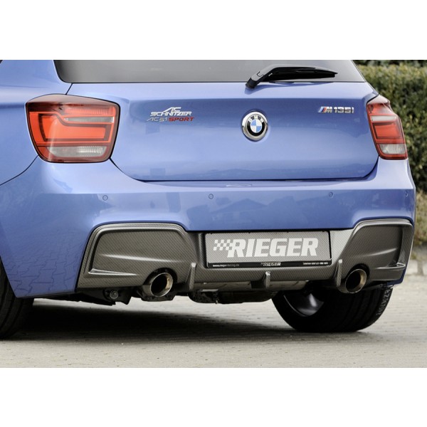 Rieger Tuning spoiler pod zadní nárazník (bez vložky) pro BMW řady 1 F20/F21 (1K4/1K2) 2/4-dvéř. Sed