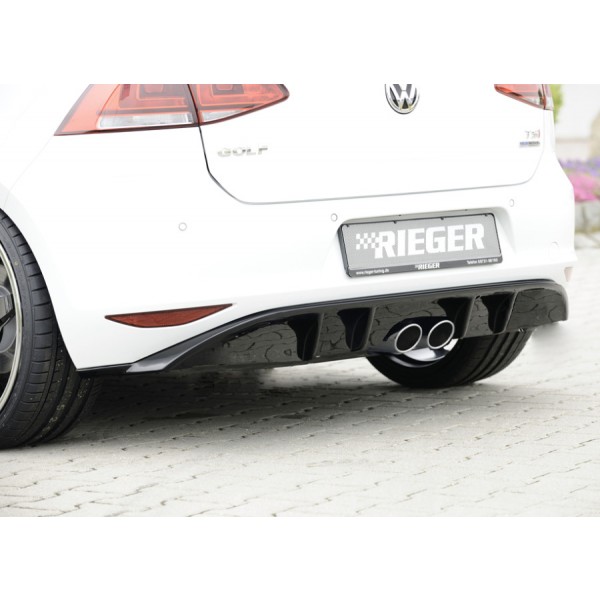 Rieger Tuning vložka zadního nárazníku pro Volkswagen Golf VII 3/5-dvéř. facelift, r.v. od 10/12