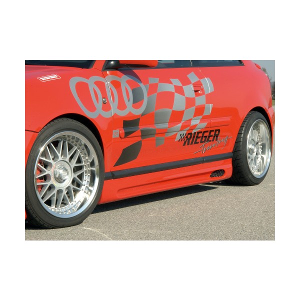 Rieger tuning boční práh s prolisem a výřezem pro Audi A3 (8L) 3/5-dvéř., Provedení Pravý, Povrchová