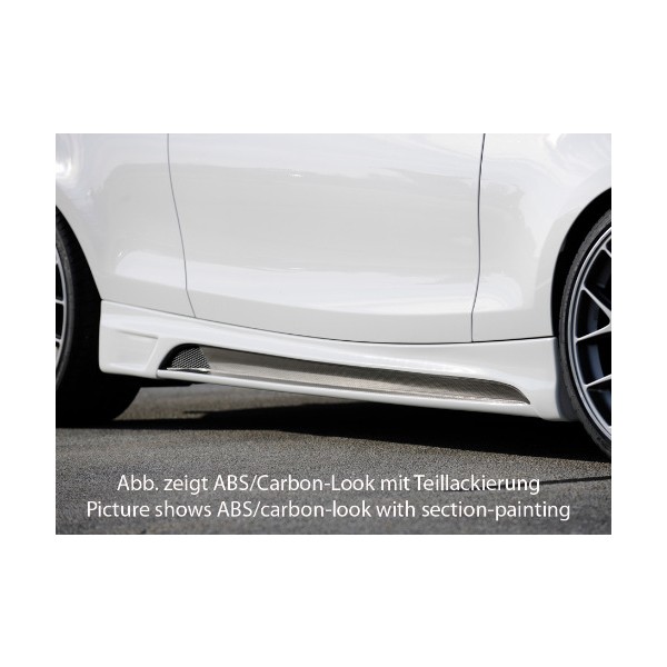 Rieger Tuning boční prahy s prolisem a výřezem pro BMW řady 1 E81/E82/E88 Sedan/Coupé/Cabrio, r.v.