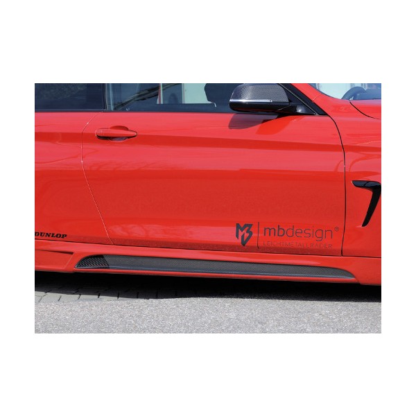Rieger Tuning boční prahy s prolisem a výřezy pro BMW řady 4 F32/F33 (3C) Cabrio/3-dvéř. Coupé, r.v