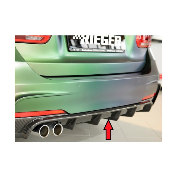 Rieger Tuning celokarbonová vložka do originálního zadního nárazníku M-Series pro BMW řady 3 pro BMW