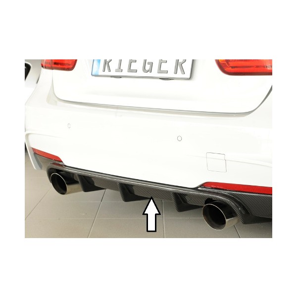 Rieger Tuning celokarbonová vložka do originálního zadního nárazníku M-Series pro BMW řady 3 pro BMW