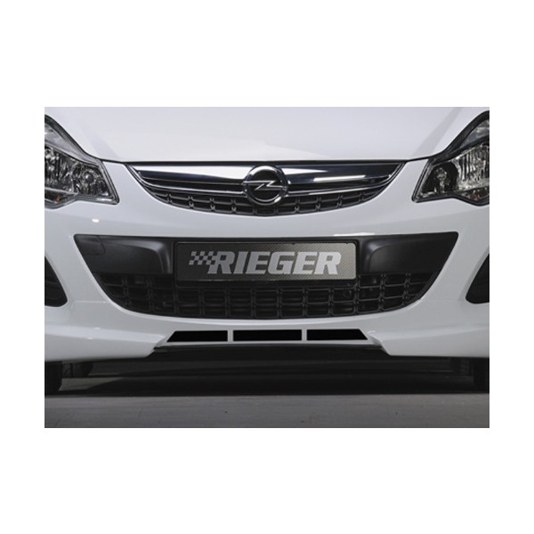 Rieger tuning spoiler pod originální přední nárazník pro Opel Corsa D 3/5-dvéř. facelift, r.v. od 01