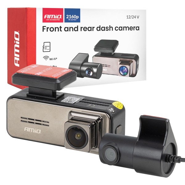 Kamera do auta se zadní kamerou 4K + 2K WLAN 512gb WIFI UHD