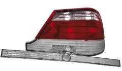 Zadní čiré světla Mercedes Benz W140 S-třída 97-99 - red/crystal