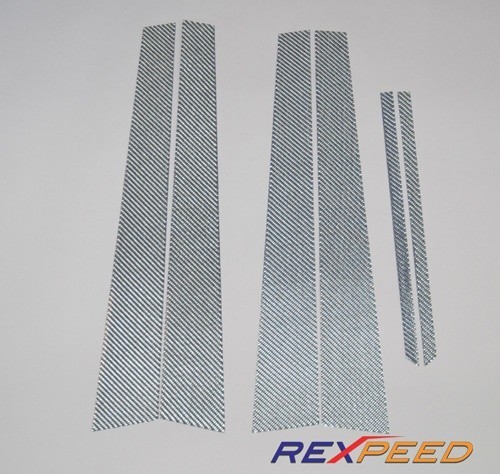 Mitsubishi Lancer Evo 7-9 - Dekor sloupku Silver Carbon od REXPEED !