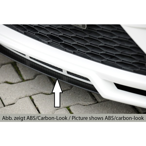 Rieger lipa pod přední nárazník Rieger pro Seat Leon Cupra 5F 3-dvéř. (sc), 5-dvéř., 5-dvéř. (ST/Combi) před faceliftem, 03/14-12/16, plast ABS bez povrchové úpravy