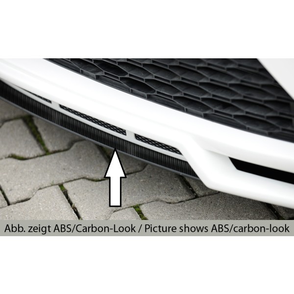 Rieger lipa pod přední nárazník Rieger pro Seat Leon Cupra 5F 3-dvéř. (sc), 5-dvéř., 5-dvéř. (ST/Combi) po faceliftu, 01/17-, plast ABS bez povrchové úpravy