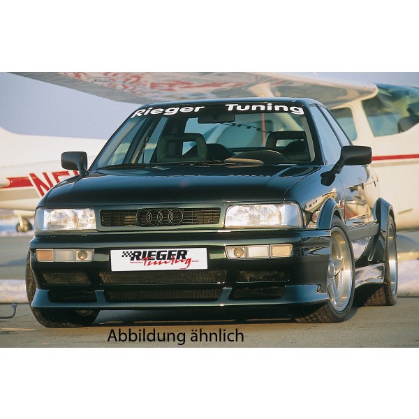 Rieger lipa pod přední nárazník widebody II pro Audi 80 89 sedan, plast ABS bez povrchové úpravy