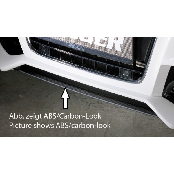 Rieger lipa pod přední nárazník Rieger pro Audi A5 B8, B81 kabriolet, kupé, Sportback před faceliftem, 06/07-07/11, plast ABS bez povrchové úpravy, pod přední nárazník Rieger obj. kód K 00055430/31/32/33
