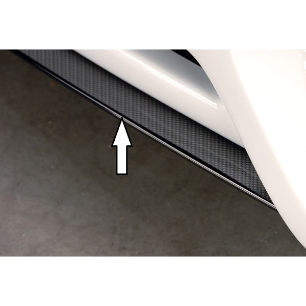 Rieger lipa pod přední nárazník Rieger pro Audi A5 S5 B8, B81 kabriolet, kupé, Sportback před faceliftem, 06/07-07/11, plast ABS s povrchovou úpravou Carbon-Look, pod přední spoiler Rieger obj. kód K 00055401/06