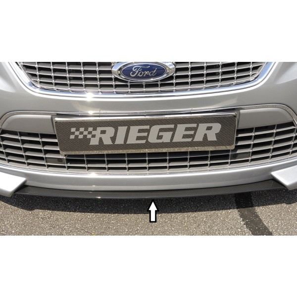 Rieger lipa pod přední nárazník SG-Design Rieger pro Ford Mondeo BA7 combi, fastback, sedan před faceliftem, 03/07-09/10, plast ABS s povrchovou úpravou Carbon-Look