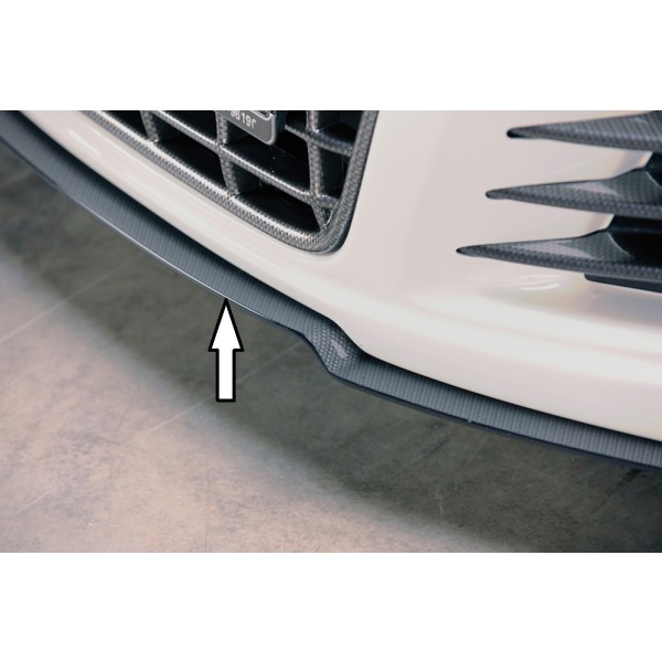 Rieger lipa pod přední nárazník Rieger pro Volkswagen Scirocco 3 13 2-dvéř. před faceliftem, 08/08-04/14, plast ABS s povrchovou úpravou Carbon-Look, 